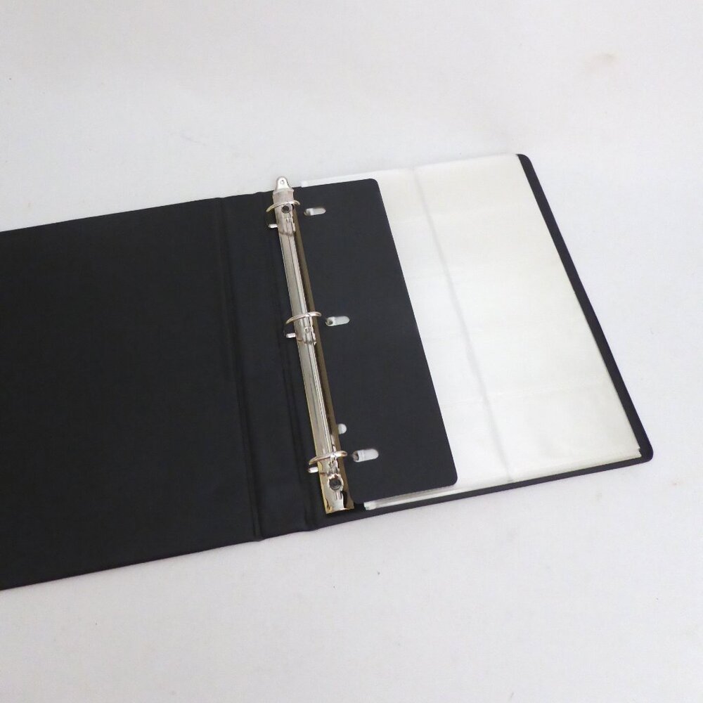 NEW 600 BUSINESS CARD AVERY 3 RINGED BINDER CARD HOLDER SLEEVES